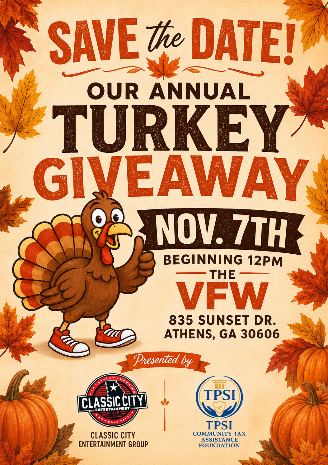 2026 CCEG Annual Turkey Giveaway flyer